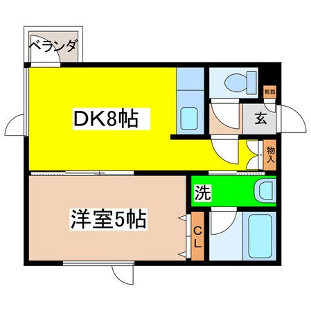 スプリングハイツの物件間取画像